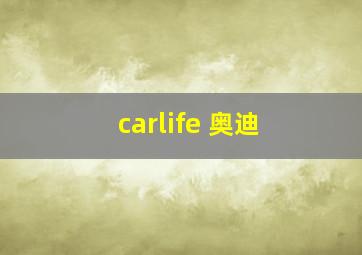 carlife 奥迪